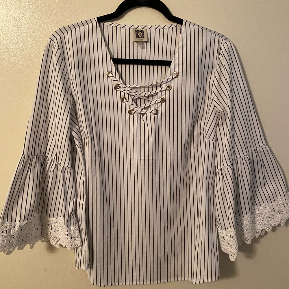 Anne Klein striped blouse